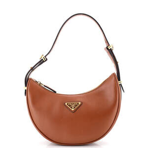 Prada Arque Half Moon Hobo Leather #254864P22B